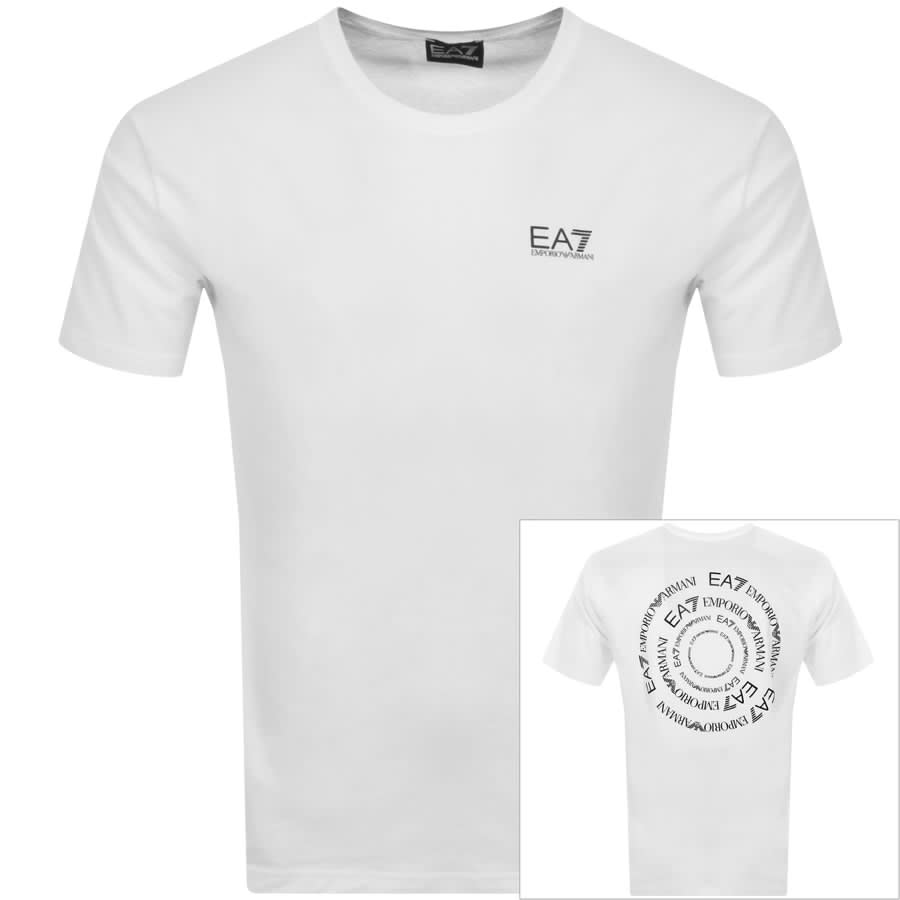 Armani Logo T Shirt White | Mainline Menswear States