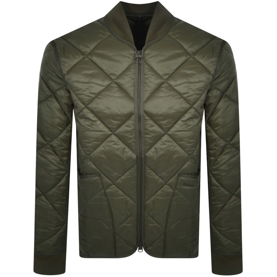 Barbour Liddesdale Action Quilted Jacket Green | Mainline Menswear