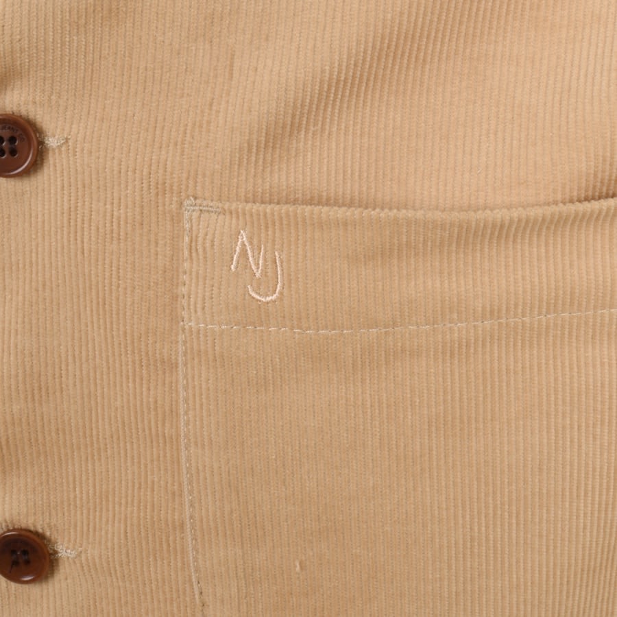 Nudie Jeans Vincent Overshirt Beige Mainline Menswear Canada