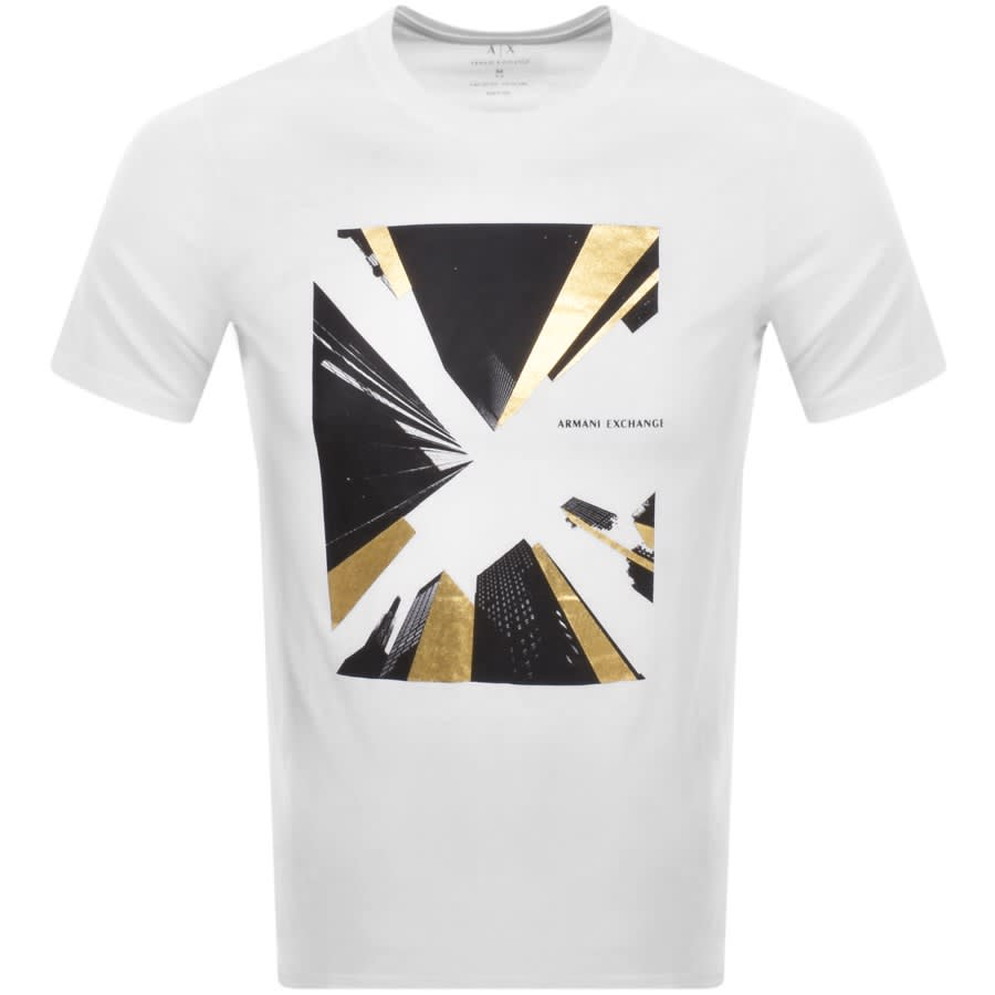 Armani Exchange Graphic T Shirt White | Mainline Menswear Sweden