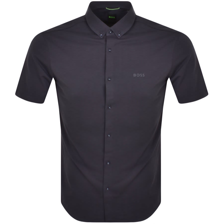 BOSS Biadia R Short Sleeved Shirt Navy | Mainline Menswear