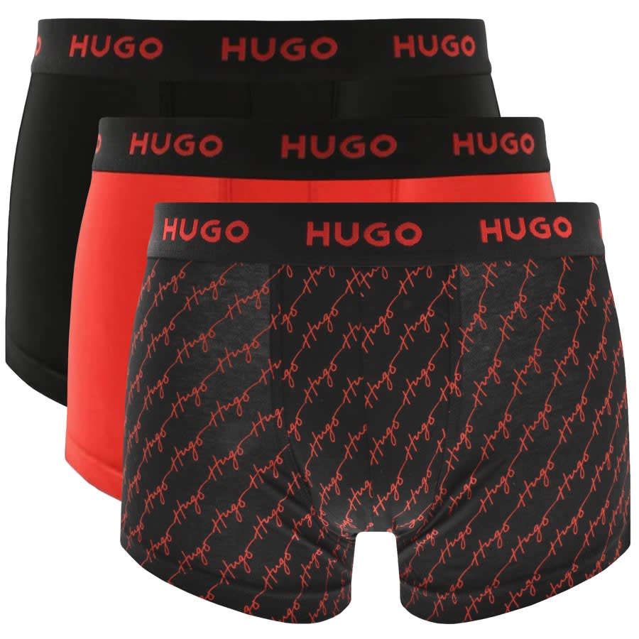 HUGO Triple Pack Trunks Black | Mainline Menswear United States