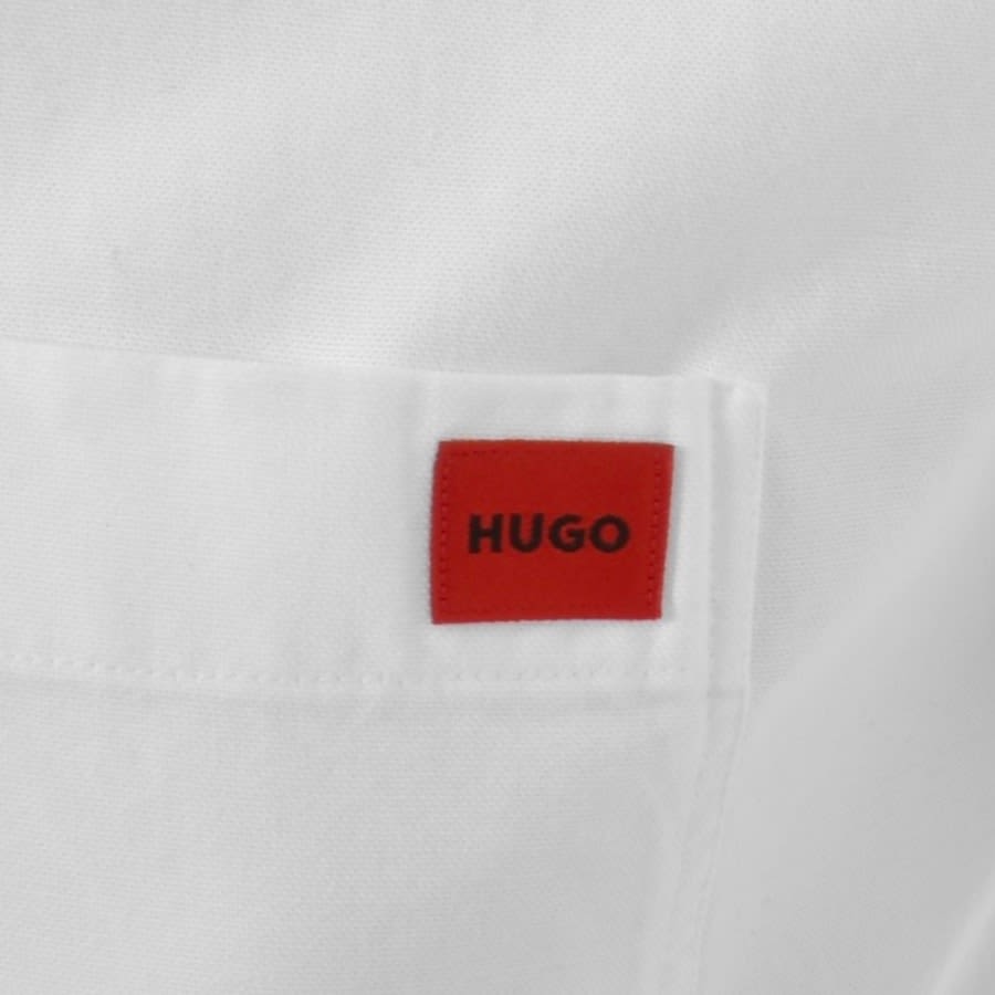 HUGO Long Sleeved Evito Shirt White | Mainline Menswear