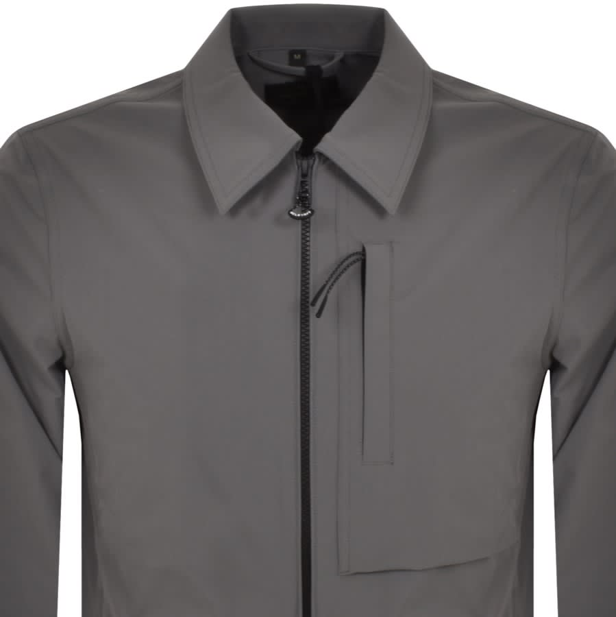 Belstaff Grover Overshirt Jacket Grey | Mainline Menswear