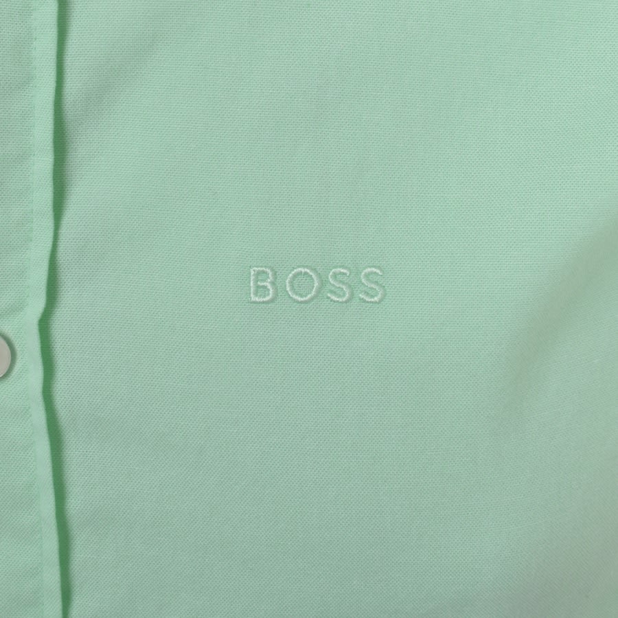 Alternative Image for ProductBOSS Ross Slim Short Sleeve Shirt Green3