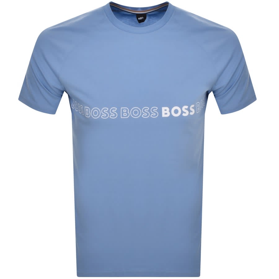 BOSS Bodywear Logo Slim Fit T Shirt Blue | Mainline Menswear