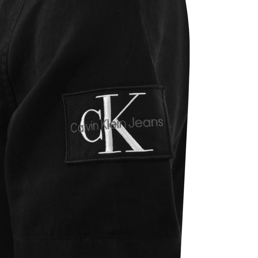 Calvin Klein Jeans Shirt Sleeve Black Linen Short | States United Mainline Menswear