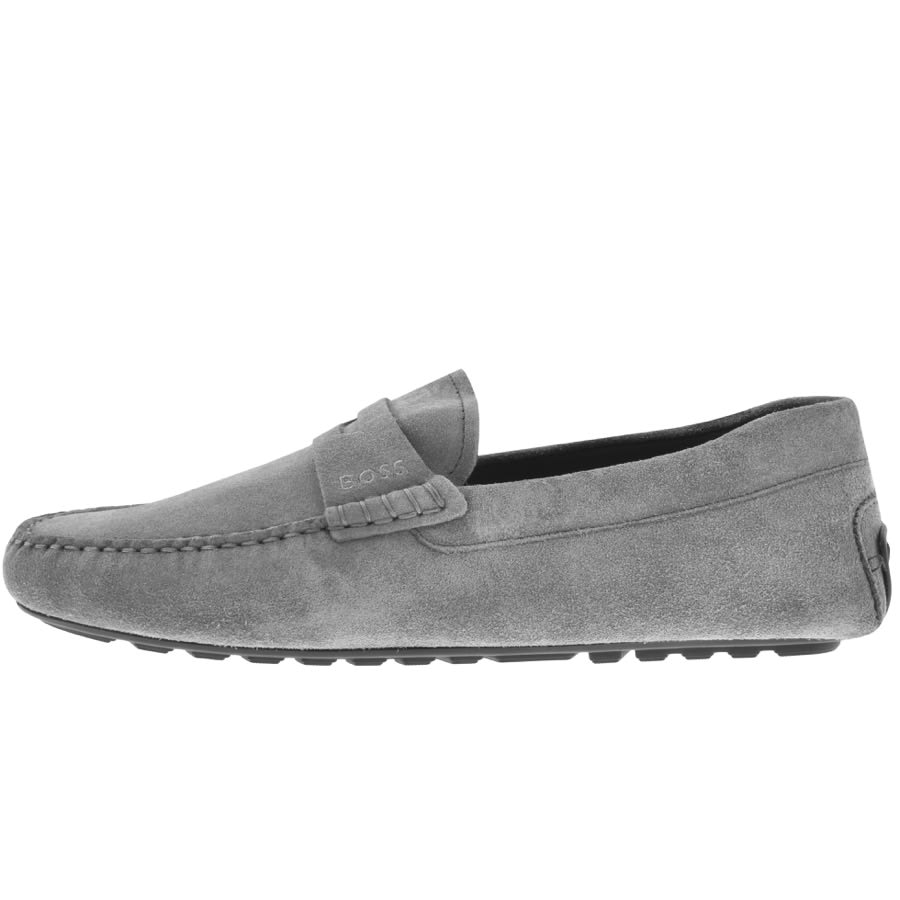 BOSS Noel Mocc Shoes Grey | Mainline Menswear United States