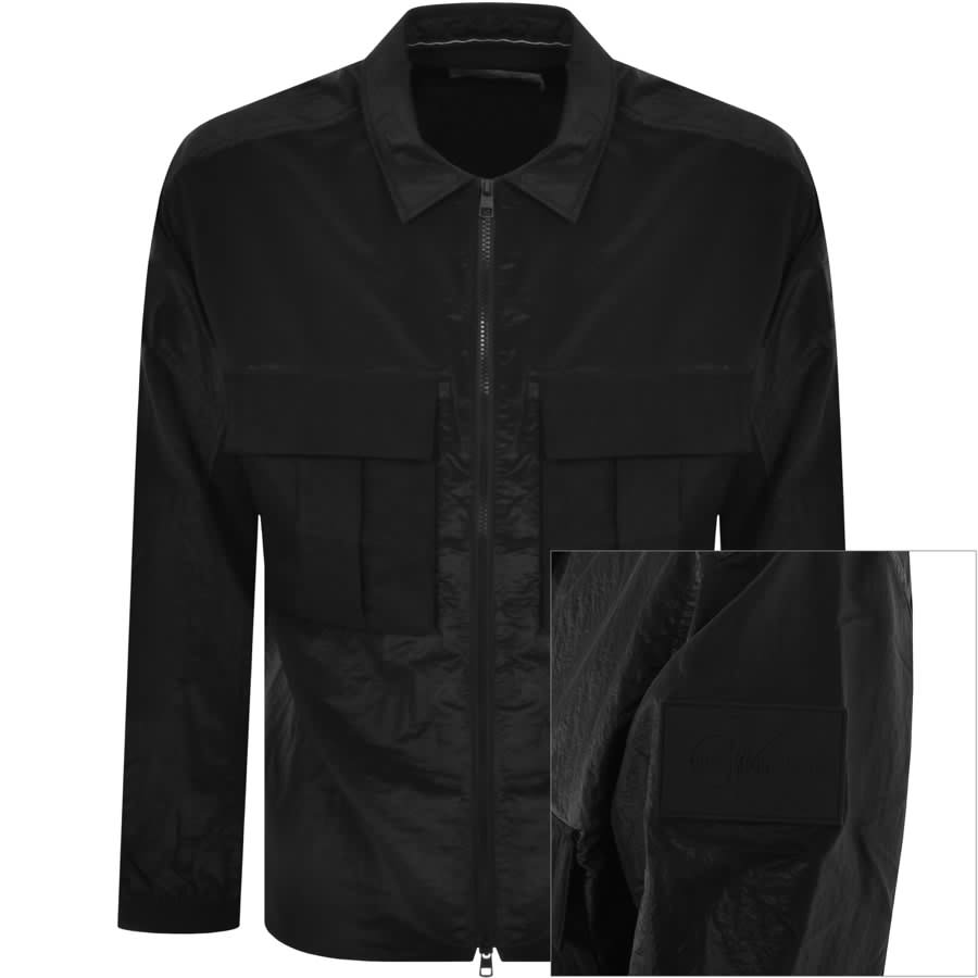 Calvin Klein Jeans Mesh Ripstop Overshirt Black | Mainline Menswear