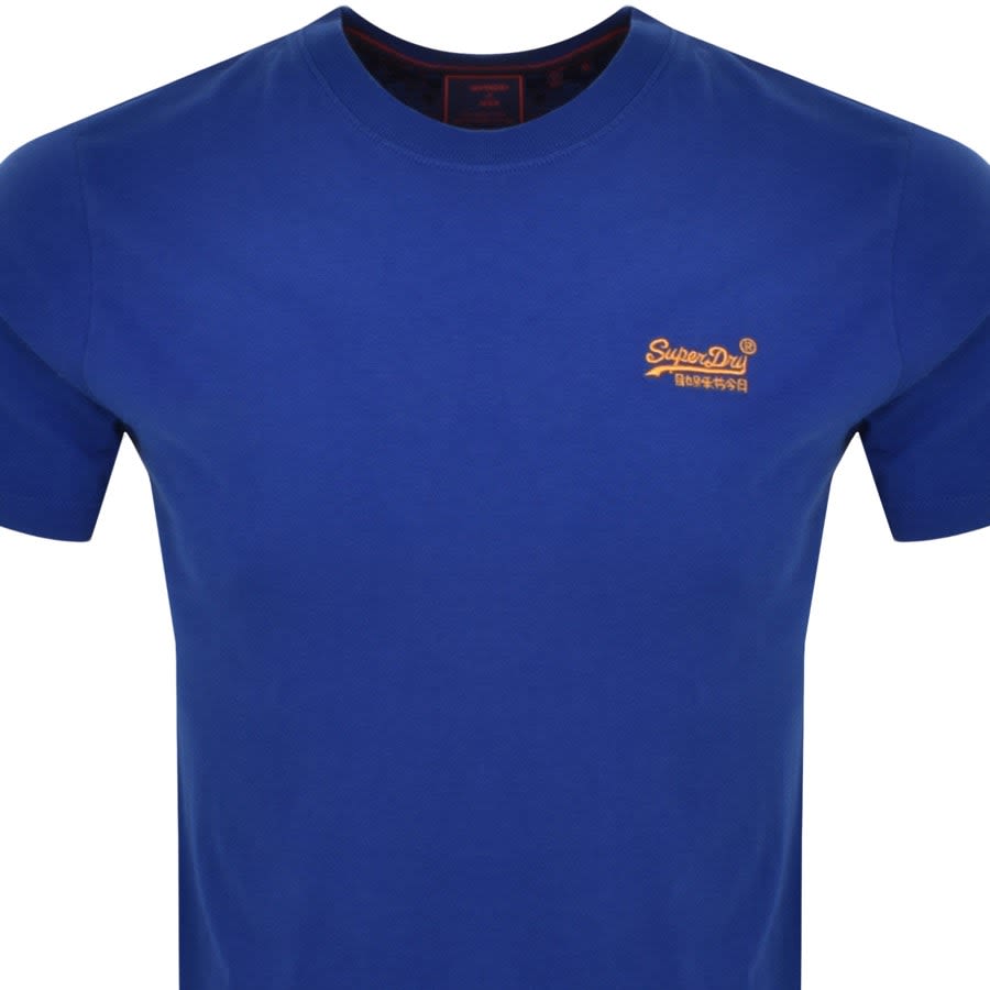 Superdry Vintage Logo Short Sleeved T Shirt Blue Mainline Menswear