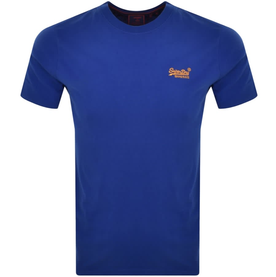Superdry Vintage Logo Sleeved T Shirt Blue | Menswear United States