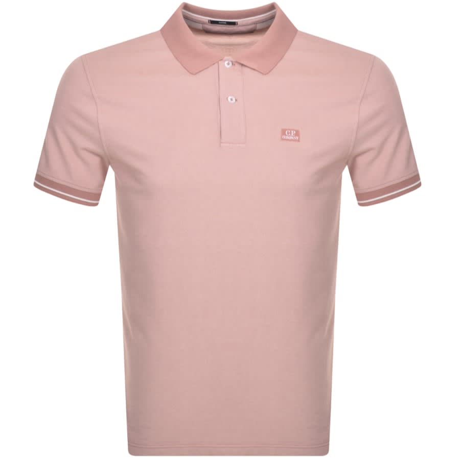 CP Company Piquet Polo T Shirt Pink | Mainline Menswear United States