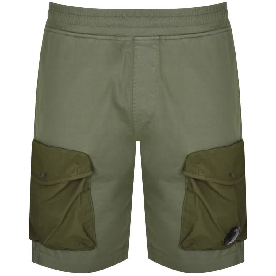 CP Company Cargo Jersey Shorts Green | Mainline Menswear United States
