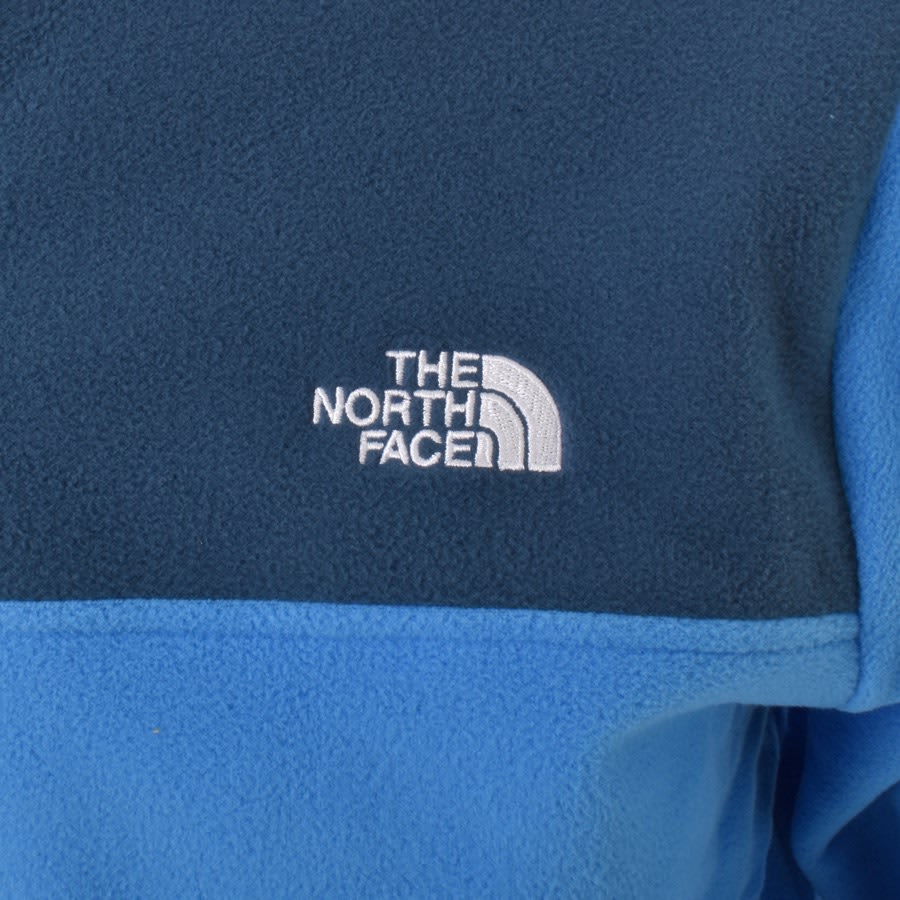 The North Face Glacier Snap Neck Fleece Blue | Mainline Menswear