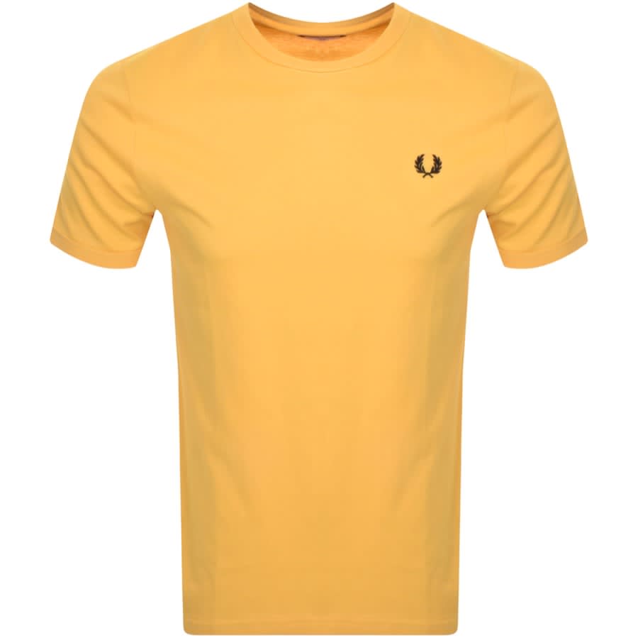 verdamping pad Bank Fred Perry Ringer T Shirt Orange | Mainline Menswear United States