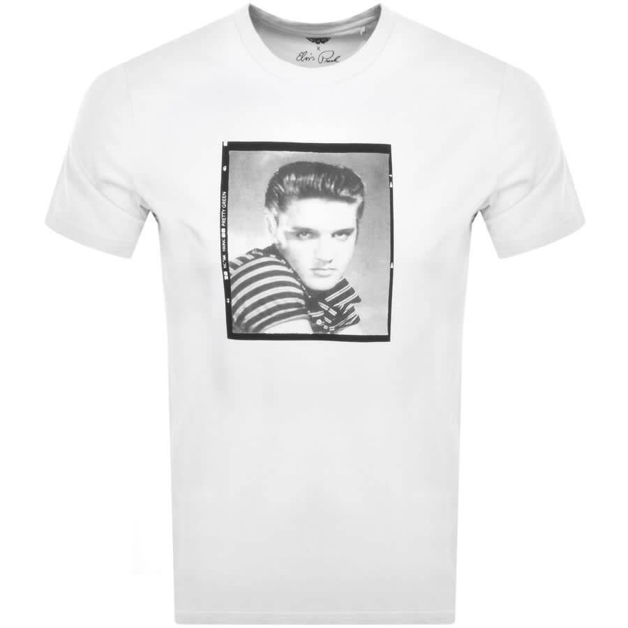 Pretty Green X Elvis Presley Print T Shirt White | Mainline Menswear ...