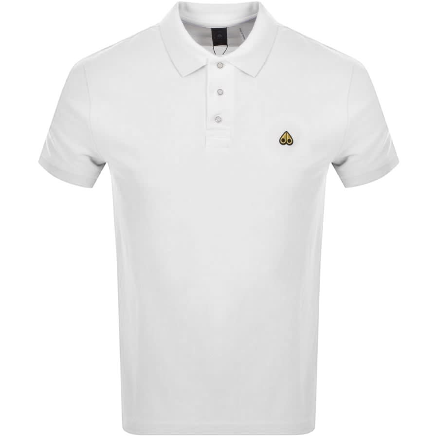 Moose Knuckles Pique Polo T Shirt White | Mainline Menswear United States