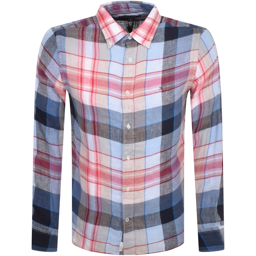 Tommy Hilfiger Long Sleeve Check Shirt Red