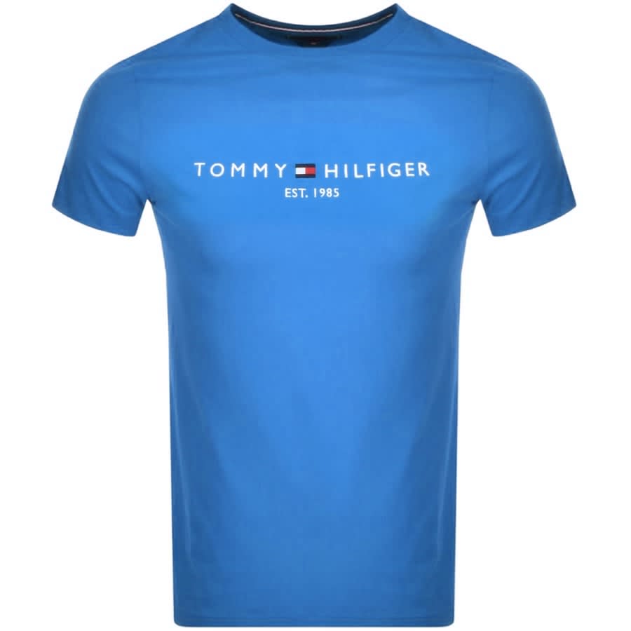 Hilfiger Logo T Shirt Blue | Menswear States