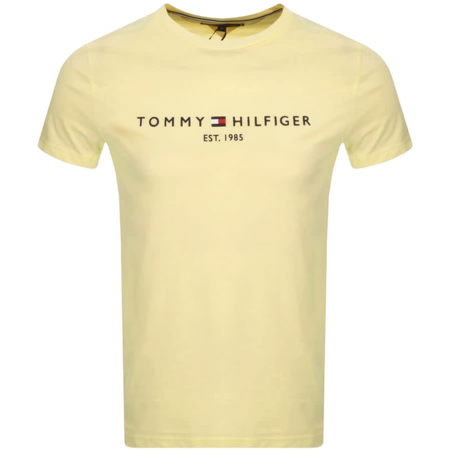 pauze ramp Oneindigheid Tommy Hilfiger Logo T Shirt Yellow | Mainline Menswear United States