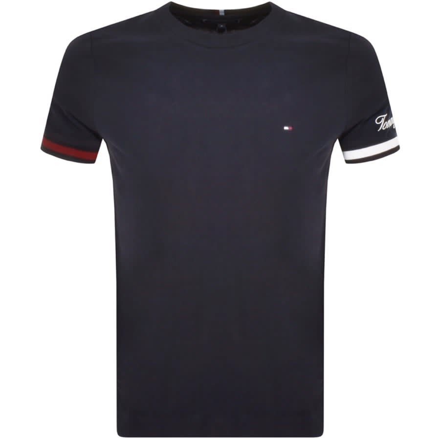 Tommy Hilfiger Pique Flag Shirt Navy | Mainline Menswear United States