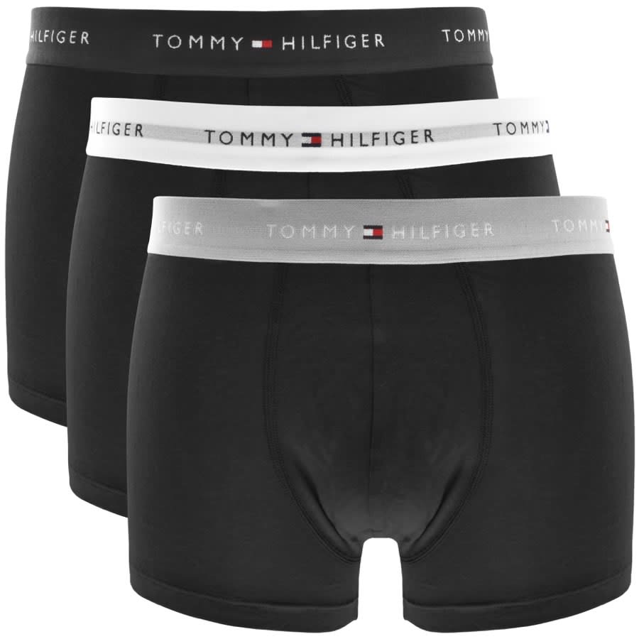 Tommy Hilfiger Underwear Three Pack Trunks Black | Mainline Menswear ...
