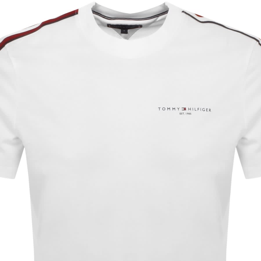 Tommy Hilfiger Global Stripe T Shirt White Mainline Menswear Canada
