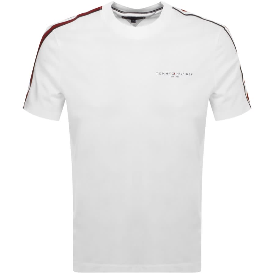 Tommy Hilfiger Global Stripe T Shirt White