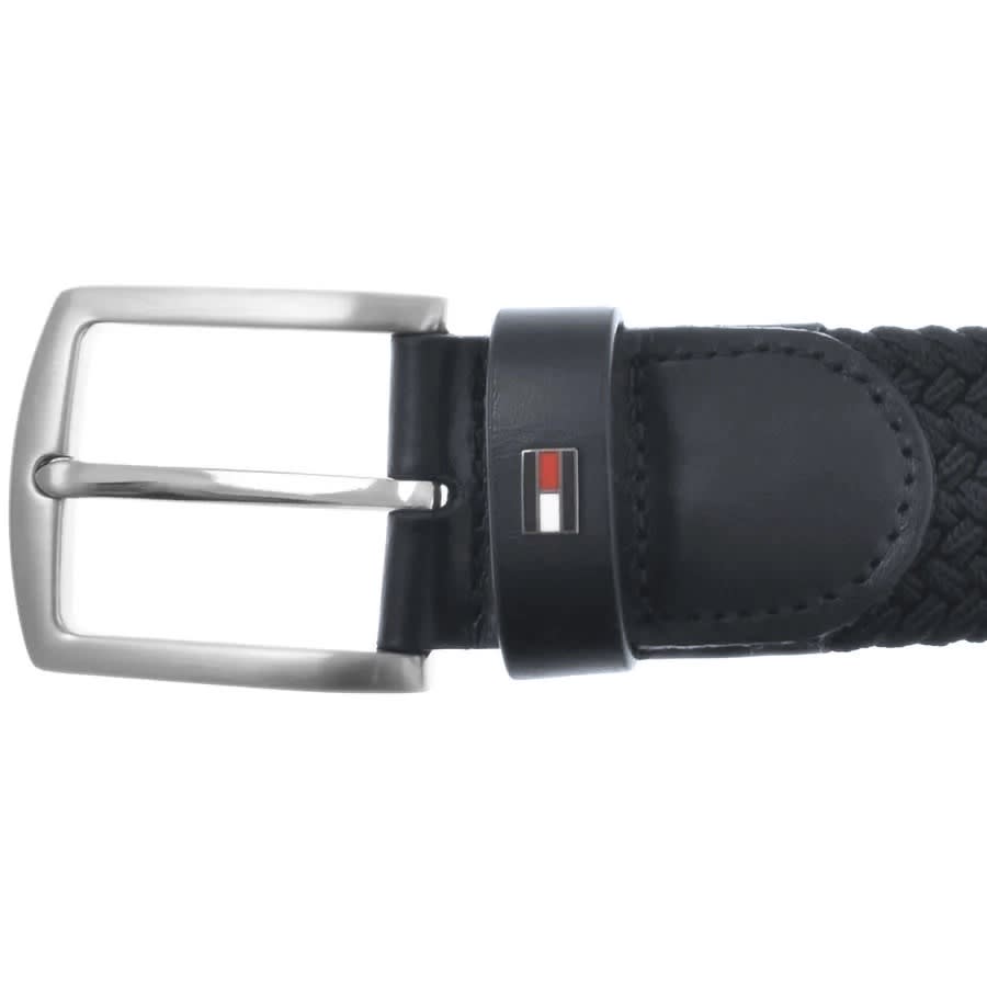 Tommy Hilfiger Denton Braided Design Stretch Belt, Blue