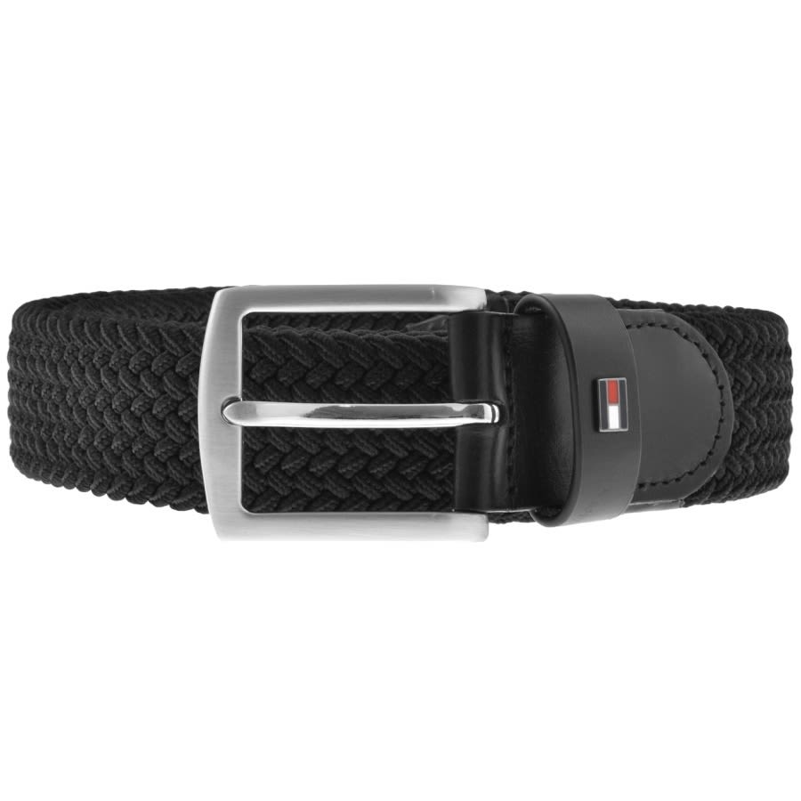 Tommy Braided Belt Black Mainline Menswear United States