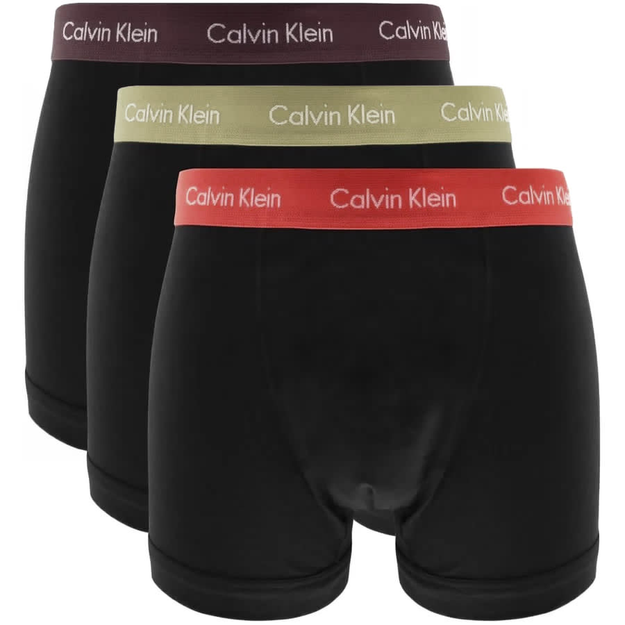 Calvin Klein Underwear Three Pack Trunks Black Mainline Menswear