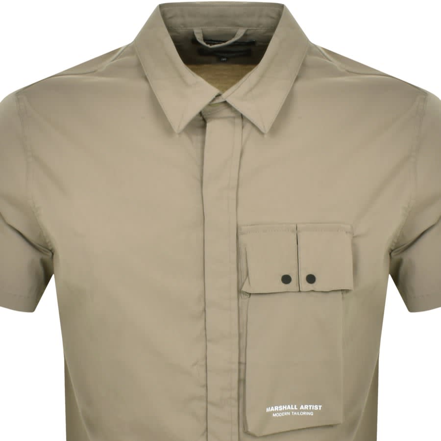 Alternative Image for ProductMarshall Artist Gaberdine Short Sleeve Shirt Khaki2