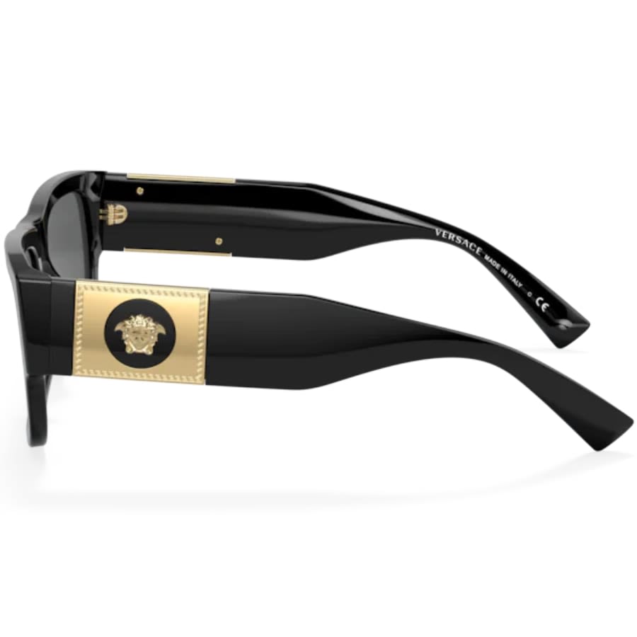 Versace 2235 Sunglasses Rectangular Medusa Logo | EyeSpecs.com