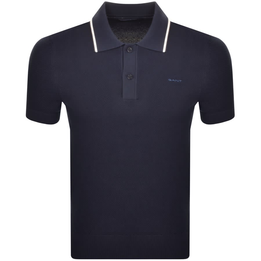 stikstof Bourgondië verlichten Gant Pique Polo T Shirt Navy | Mainline Menswear United States
