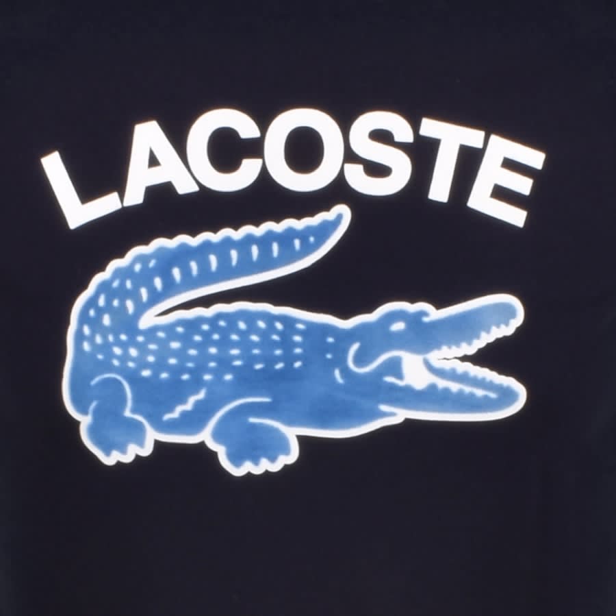 Lacoste Crew Neck Logo T Shirt Navy | Mainline Menswear United States