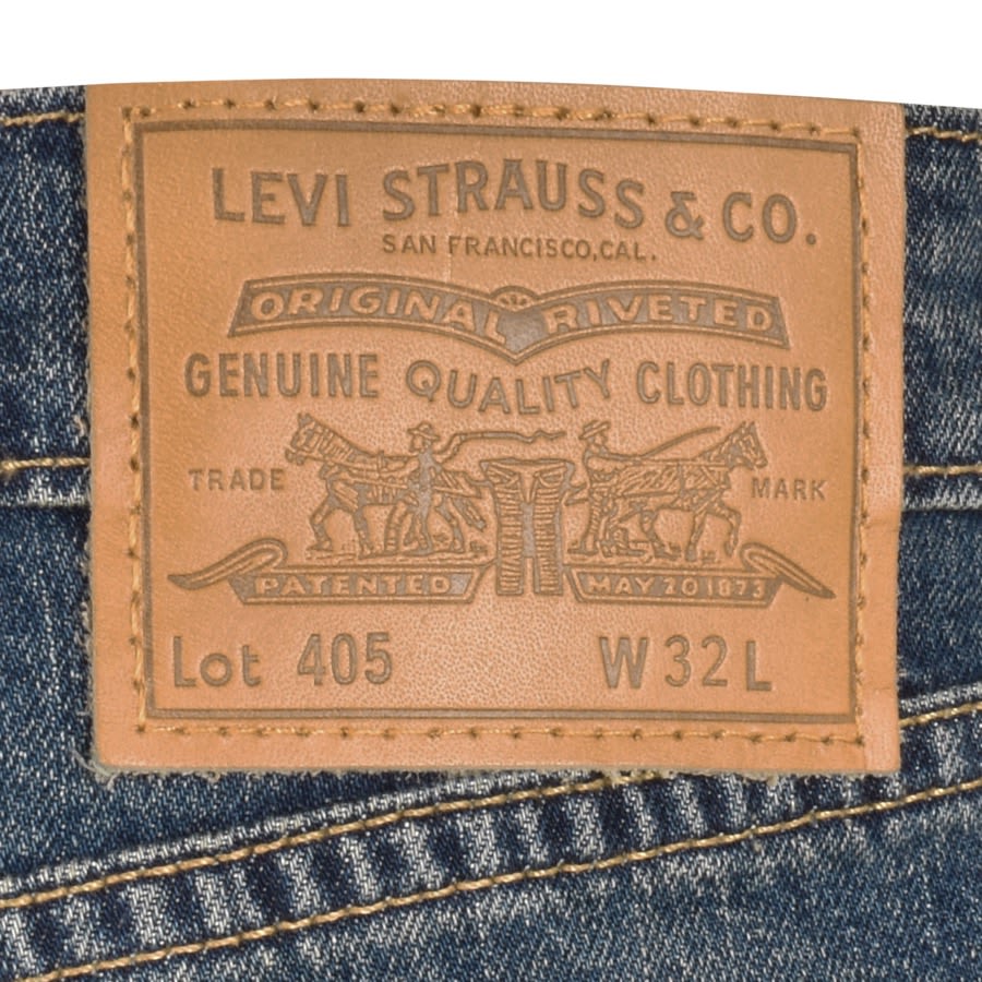 Levis Original Fit 405 Denim Shorts Navy | Mainline Menswear