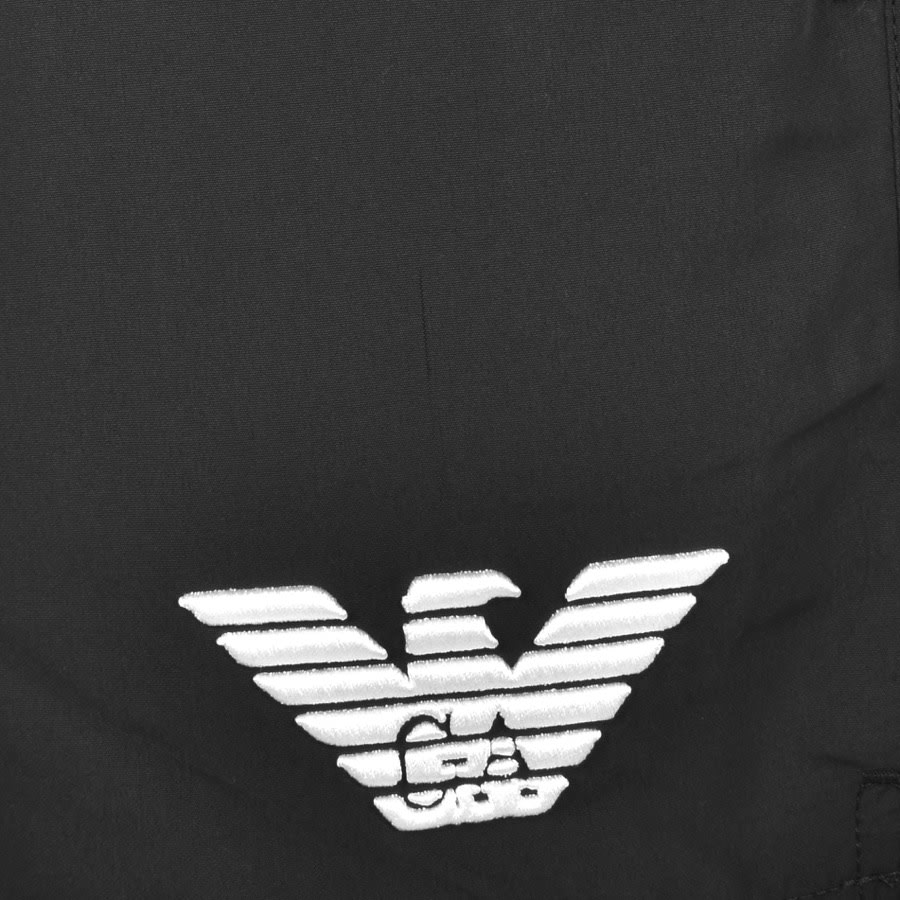 Emporio Armani Logo Swim Shorts Black | Mainline Menswear