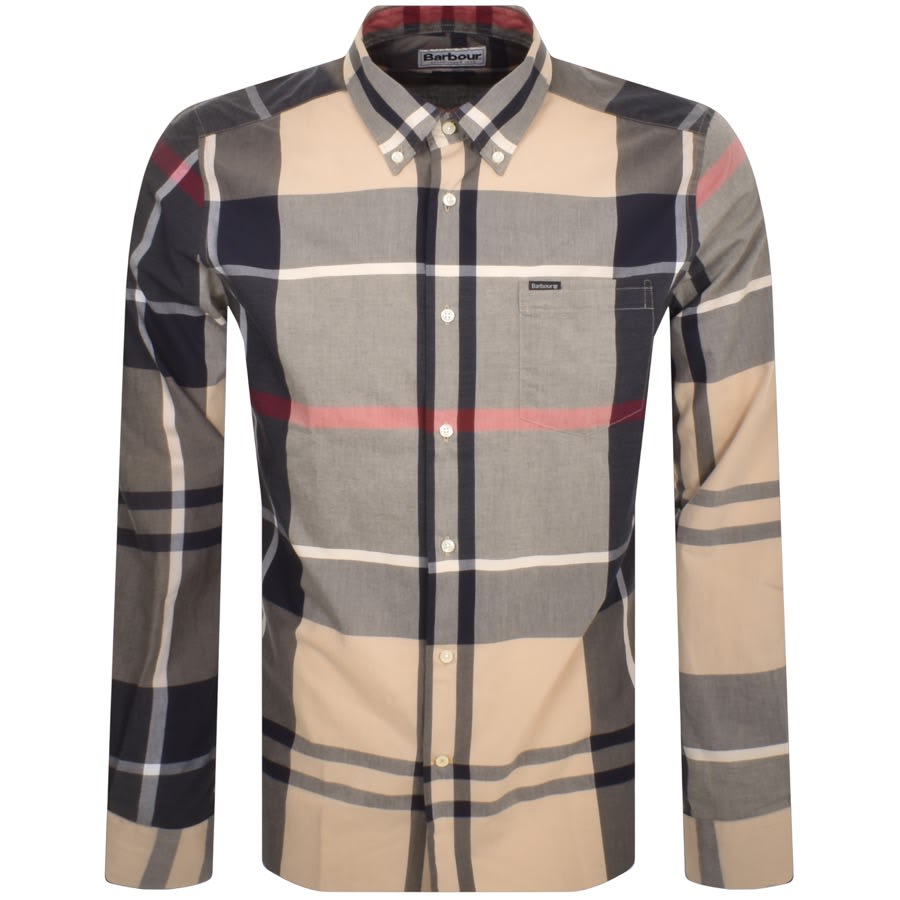 Barbour Harris Check Long Sleeved Shirt Beige | Mainline Menswear