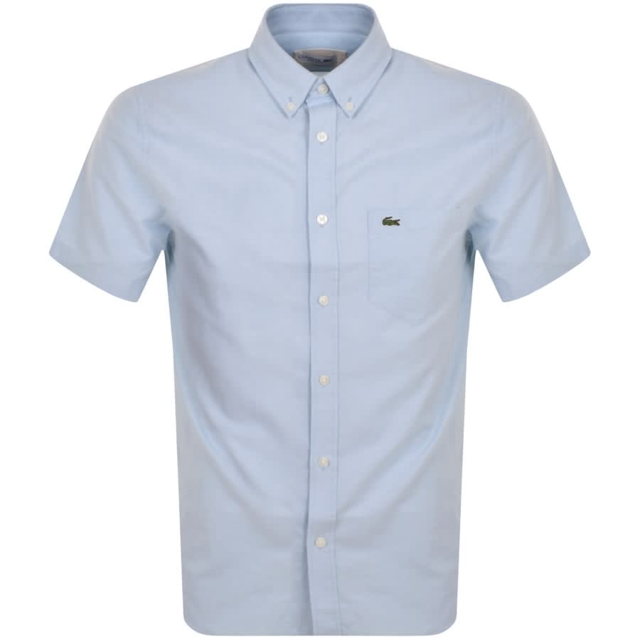 Lacoste Woven Short Sleeved Blue | Mainline Menswear United States