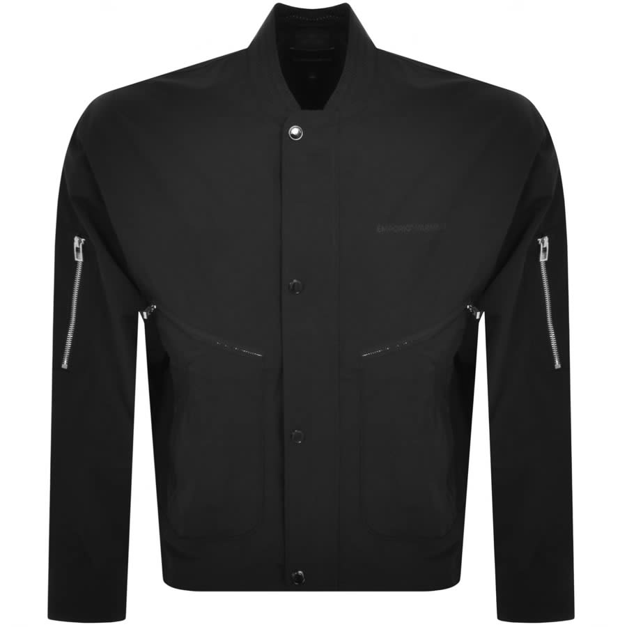 Emporio Armani Bomber Jacket Black | Mainline Menswear