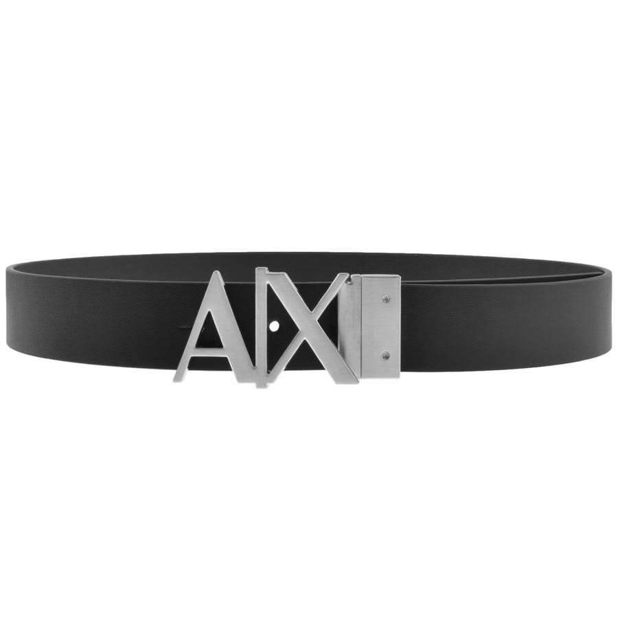 demanda error falta de aliento Armani Exchange Reversible Plate Belt Black | Mainline Menswear United  States