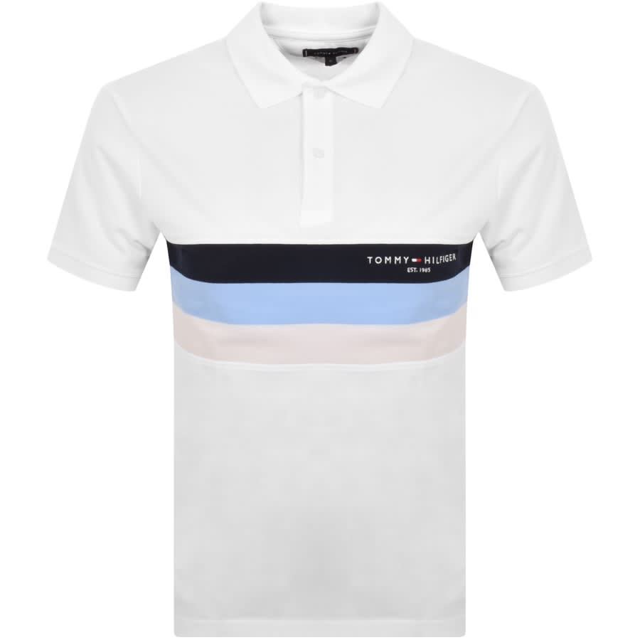 Tommy Logo Polo T Shirt White | Canada
