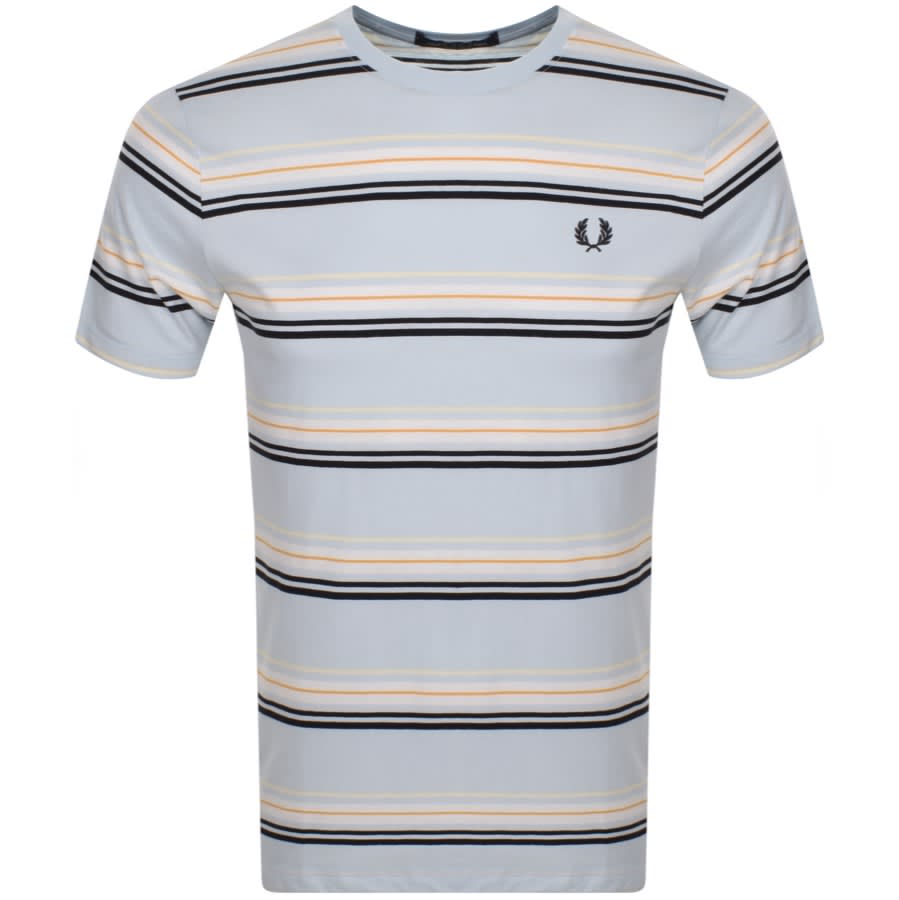 job overdrive sund fornuft Fred Perry Stripe T Shirt Blue | Mainline Menswear United States