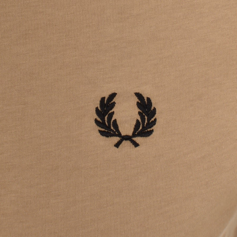 Fred Perry Ringer T Shirt Brown | Mainline Menswear