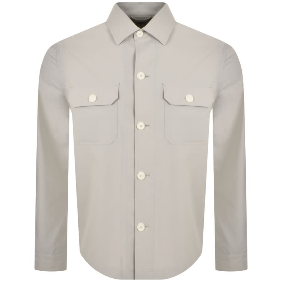 BOSS P Carper OS WG Overshirt Grey | Mainline Menswear