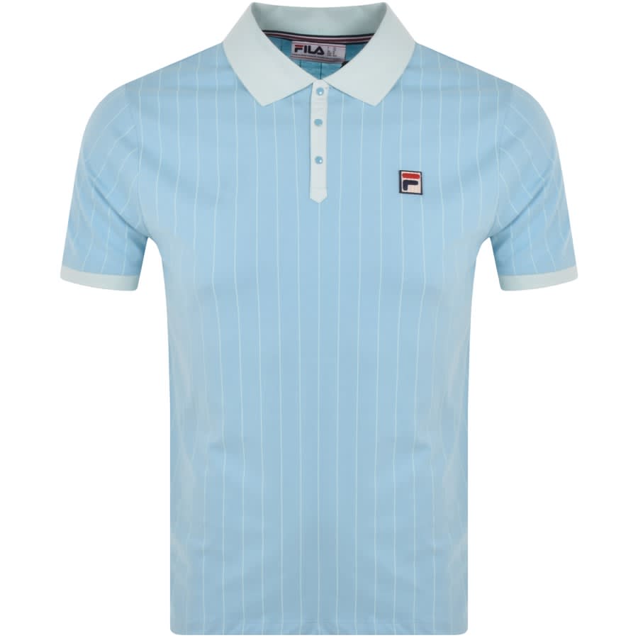 deze fluctueren Aandringen Fila Vintage Classic Stripe Polo T Shirt Blue | Mainline Menswear United  States