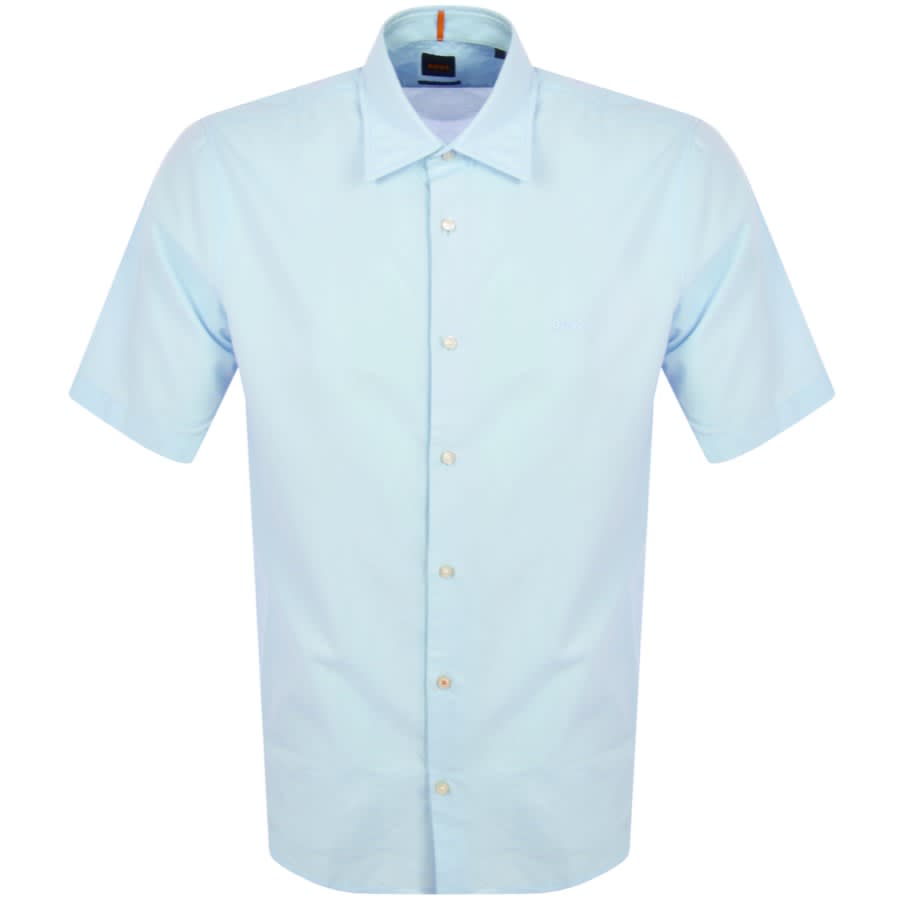 BOSS Rash 2 Short Sleeved Shirt Blue | Mainline Menswear