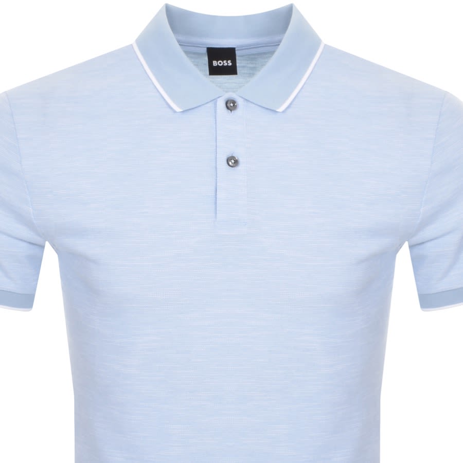 Light blue hugo boss polo deals