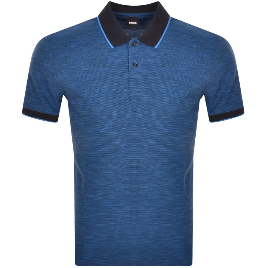 BOSS Parlay 197 Polo T Shirt Blue Mainline Menswear Canada