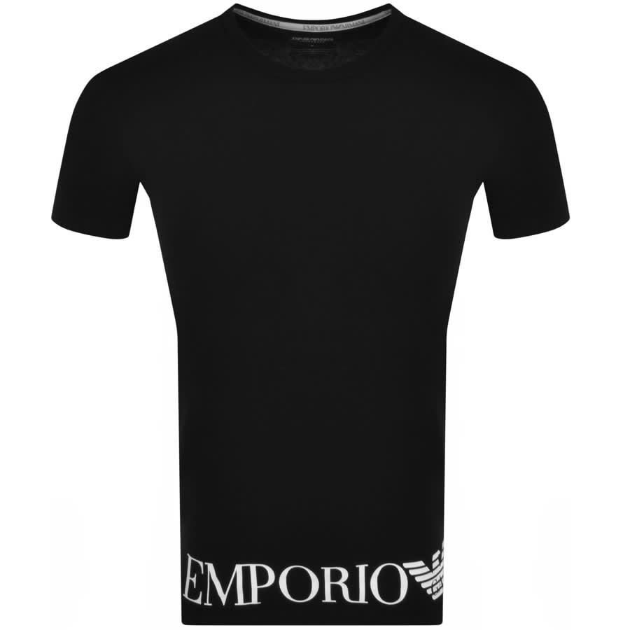 Alternative Image for ProductEmporio Armani Lounge Logo T Shirt Black2